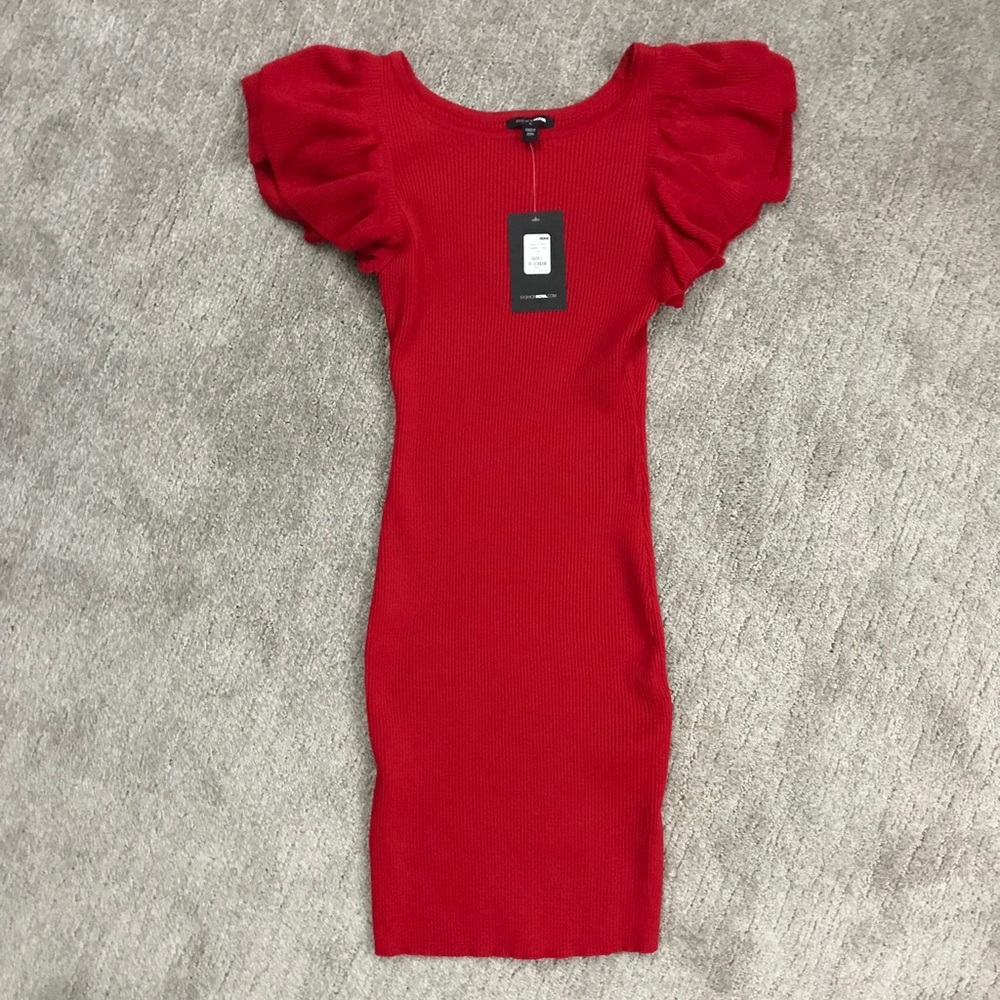 Sweater red dress